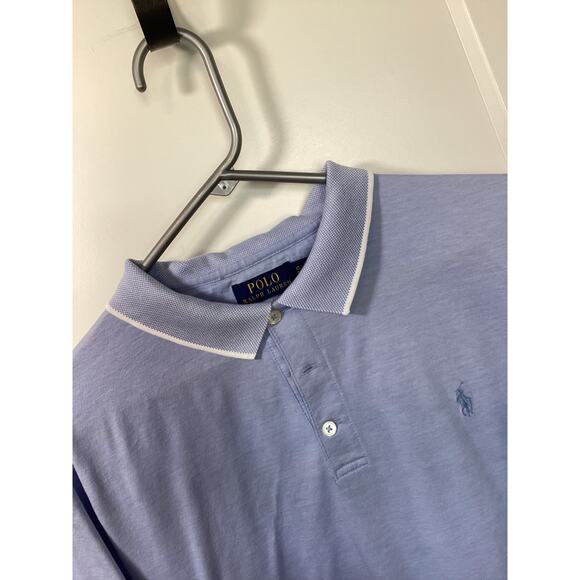 Polo Ralph Lauren Men's Embroidered Pony Custom Slim Fit Polo Shirt Blue Size XL - Picture 3 of 11